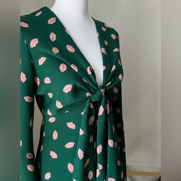 Diane Von Furstenburg Tie Front Mini Dress - Picture 14 of 14